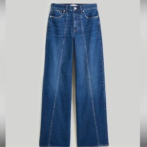 Madewell super wide leg Jean carrington wash double seam edition